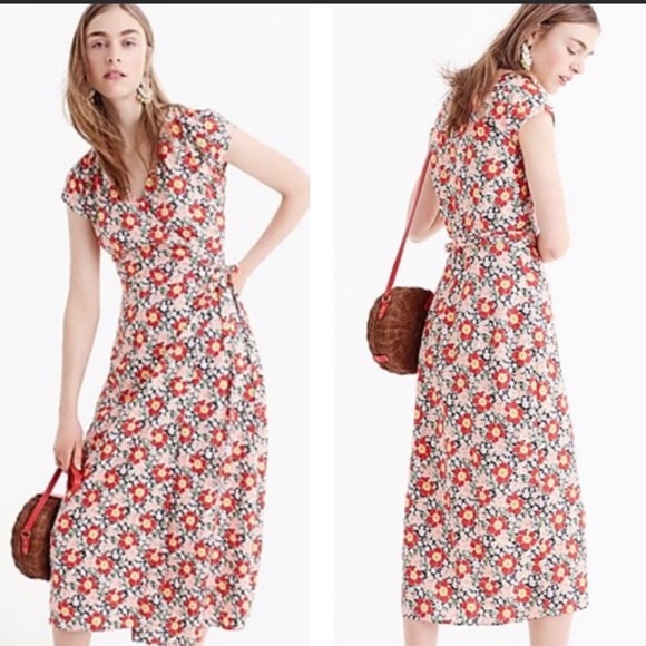 J. Crew Factory Dresses Jcrew Mercantile Easy Wrap Dress In
